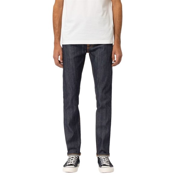 Nudie Jeans Men's Thin Finn Organic Dry Heavy Selvage Raw Denim Size 28W 32L - Picture 1 of 14